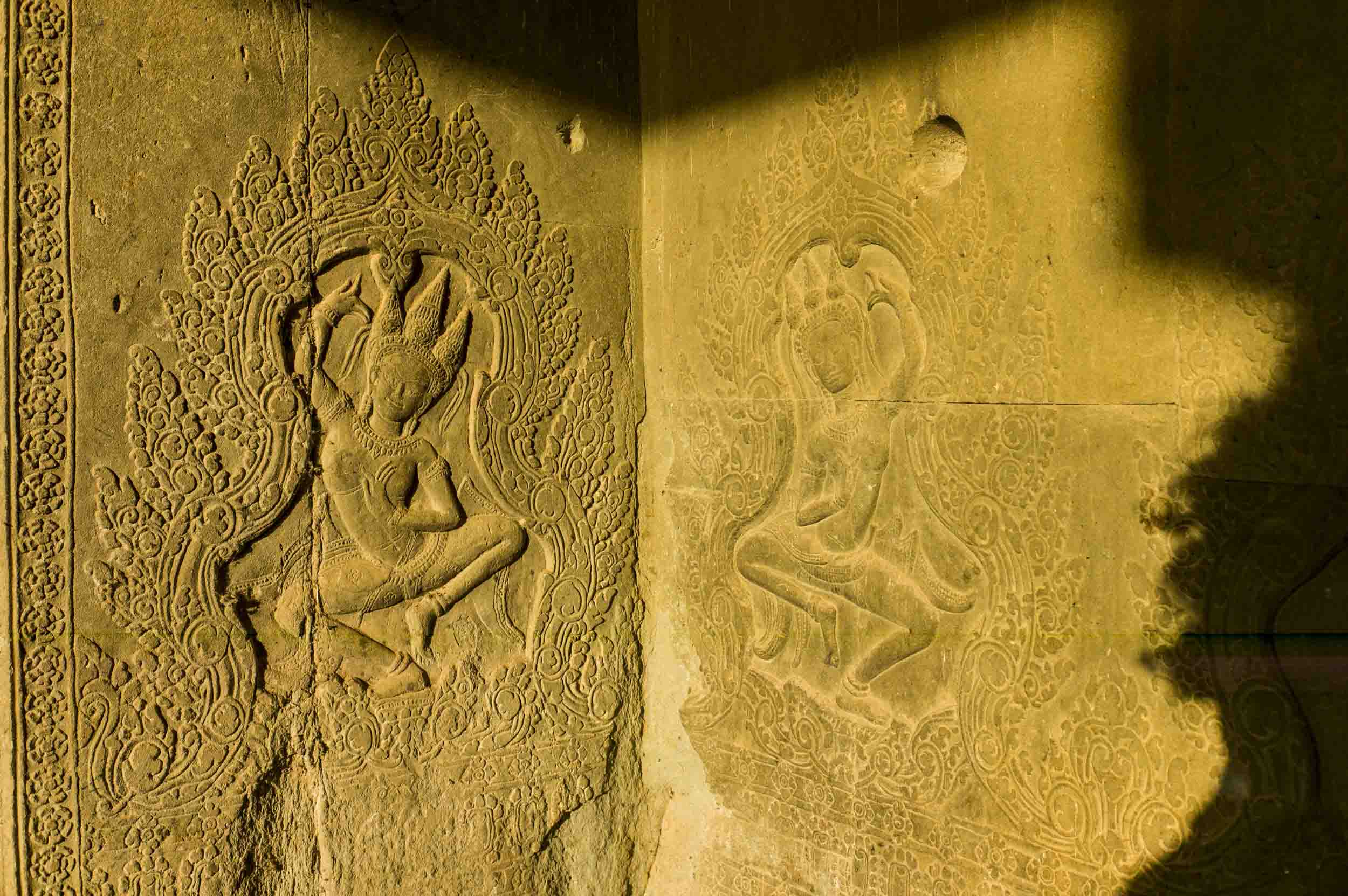 Golden light at Angkor Wat, 2012