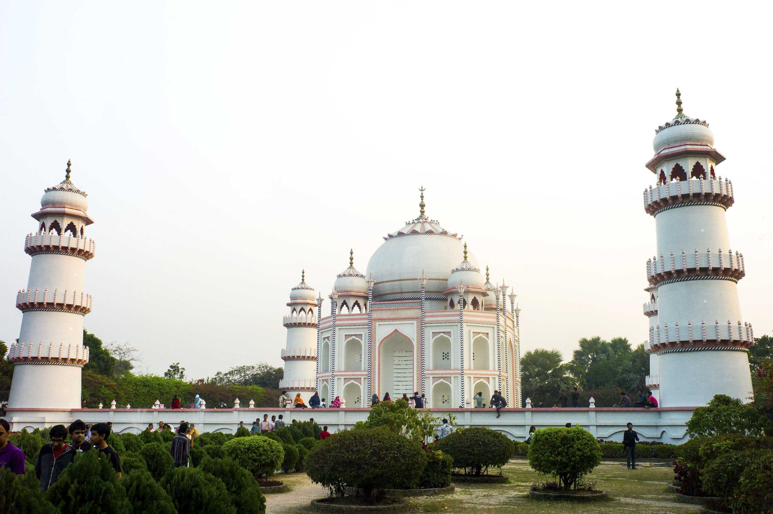 The Taj Mahal Bangladesh, in the outskirts of Dhaka, is a scaled copy of India’s famed Taj Mahal in Agra, 2012