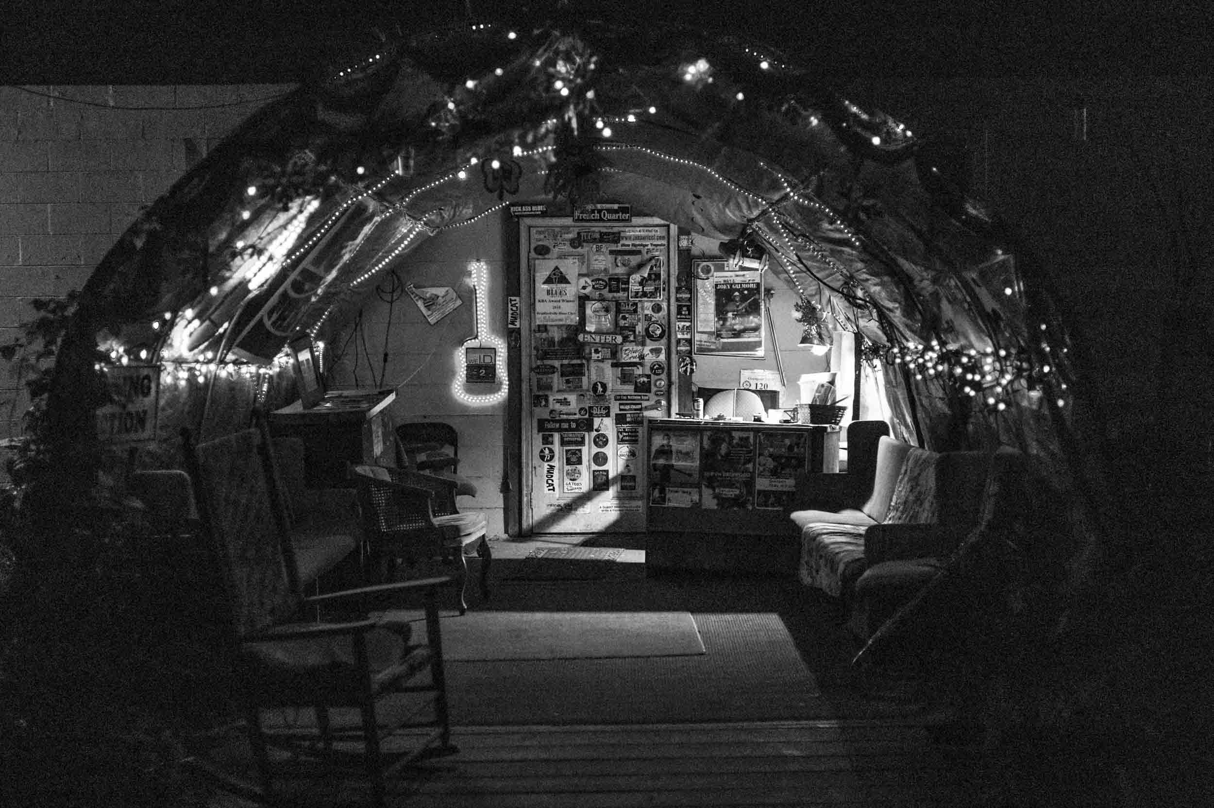 The club’s entrance
