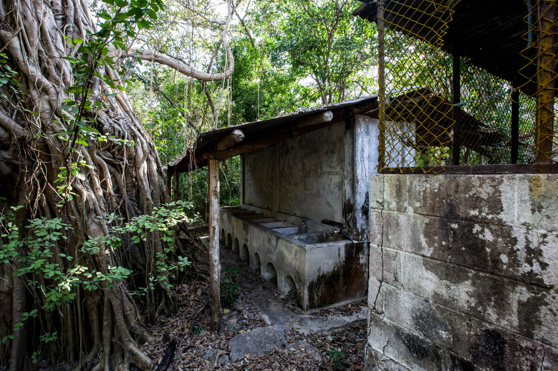 The decaying ex-prison laundry