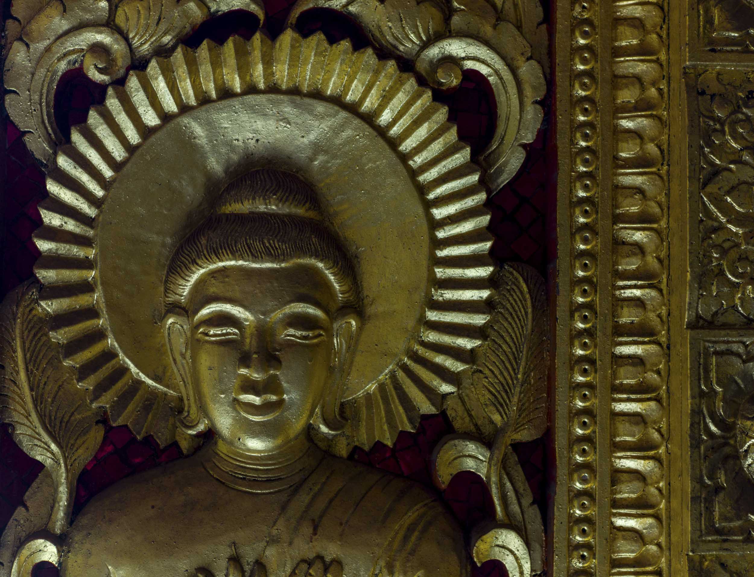 A gilded door in Luang Prabang’s Royal Palace Museum also known as Haw Kham, or Golden Palace, 2011