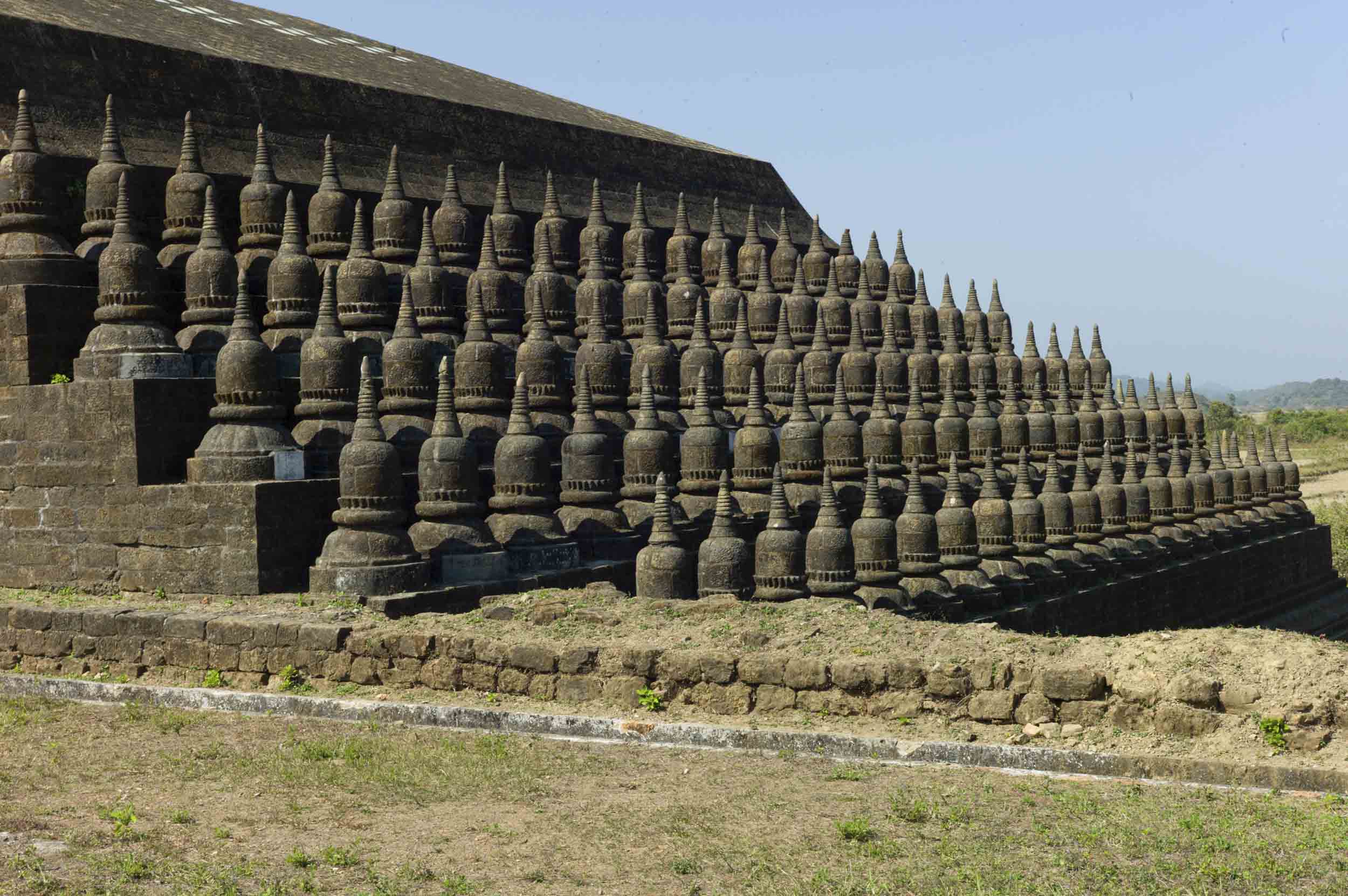 Kothaung Paya, built in 1553 by King Minbun, is Mrauk U’s largest temple, measuring 230-feet-by-250-feet. The temple was destroyed in 1776 (by an earthquake or lightning) and was since rebuilt, 2012