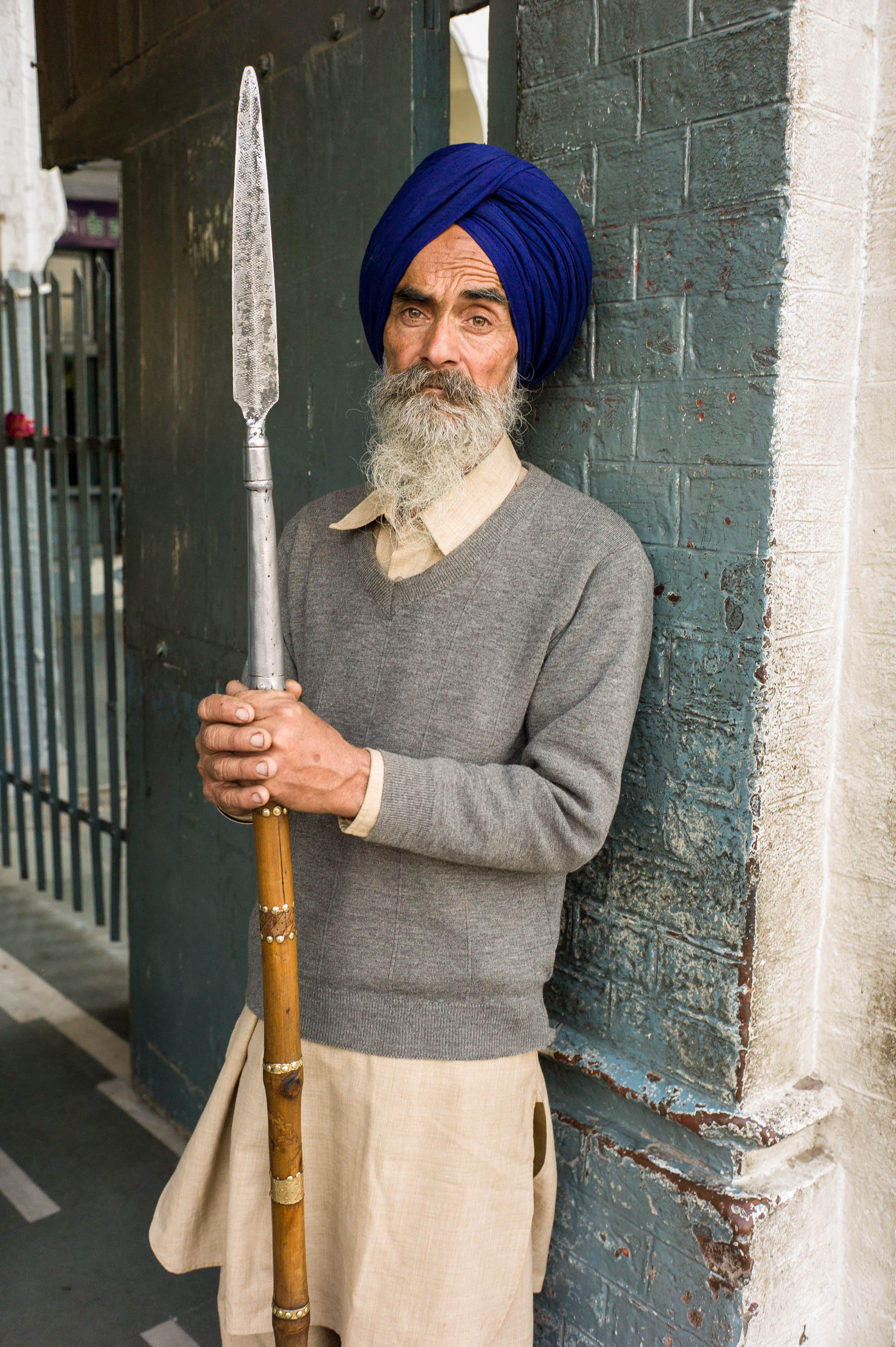 Guard, Golden Temple, Amritsar, India, 2012
