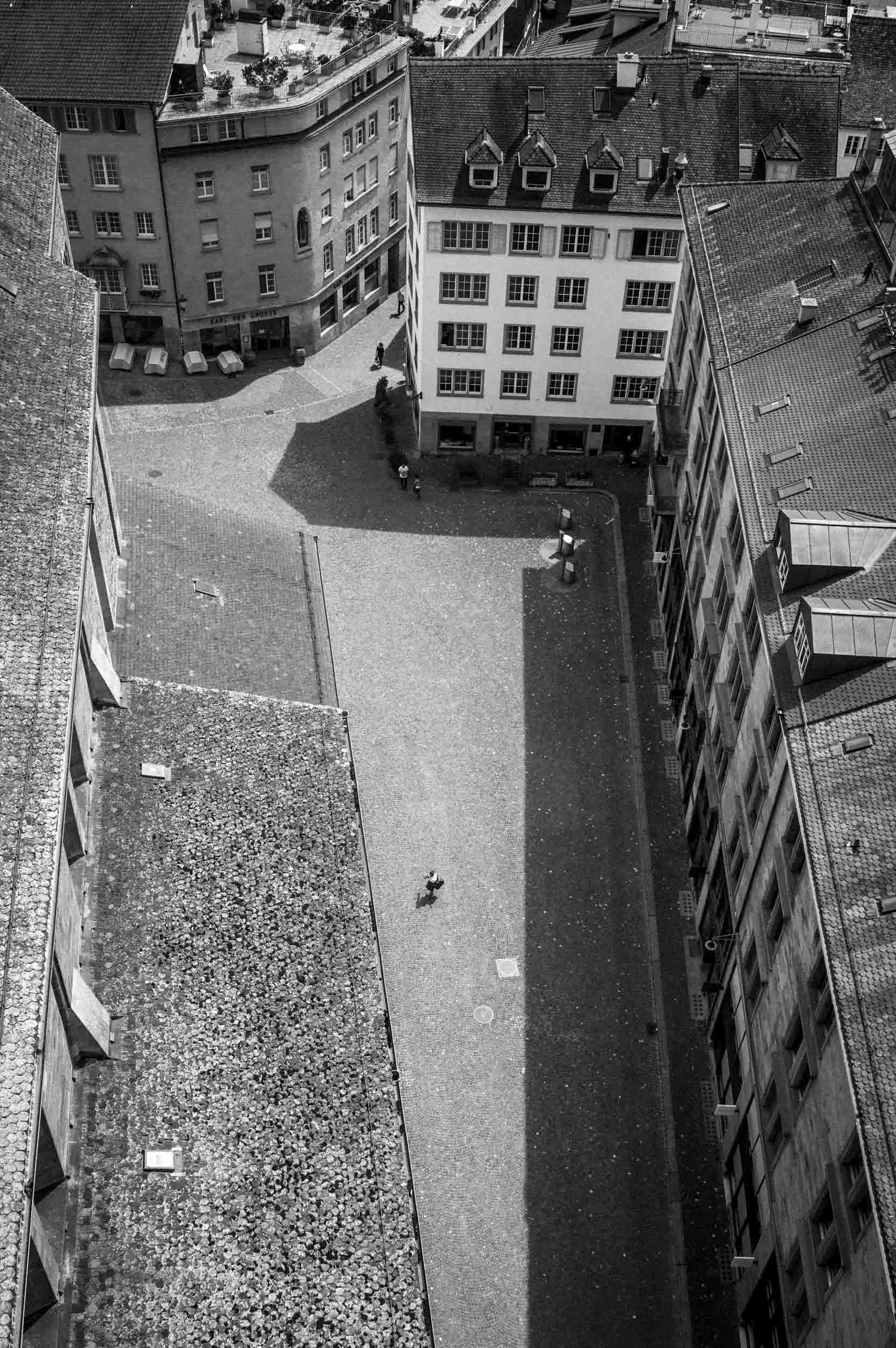 Zwingl Platz Church’s courtyard, Zurich, 2015