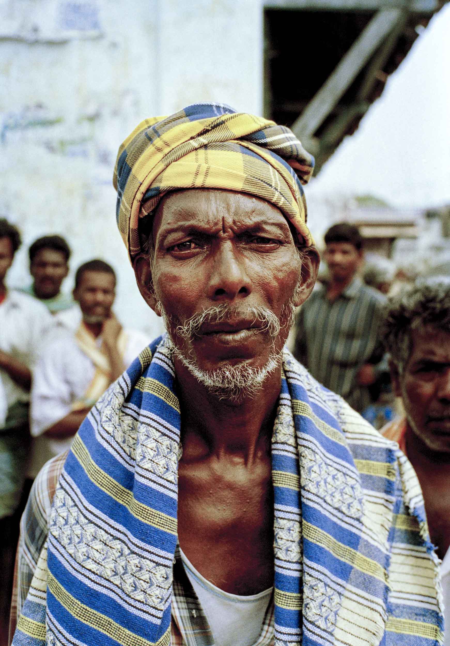 A survivor of the tsunami disaster, Nagapattinam. India, 2005
